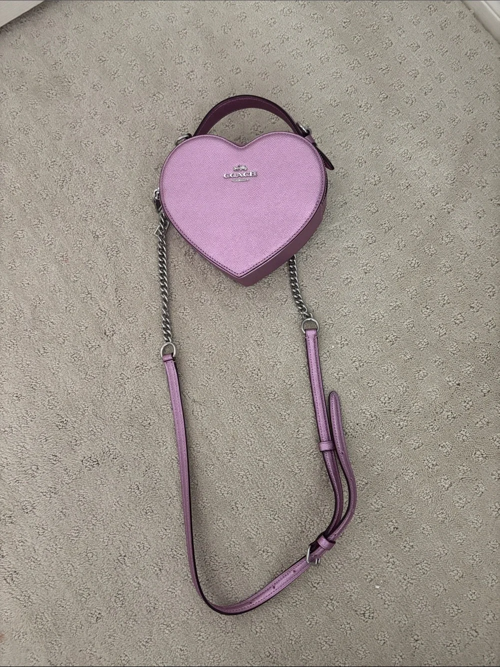 COACH Lilac/Purple Heart Crossbody Bag